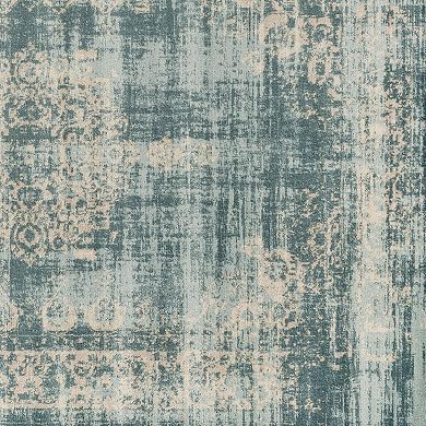 Luxe Weavers Diana Distressed Floral Medallion Area Rug, Non-Shedding Fade Resistant Bohemian Rug