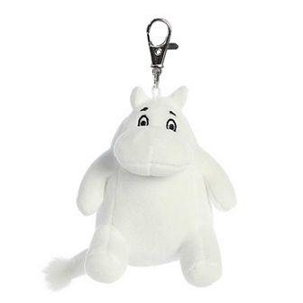 Aurora Mini White 3.5" Moomin Keychain Adorable Stuffed Animal