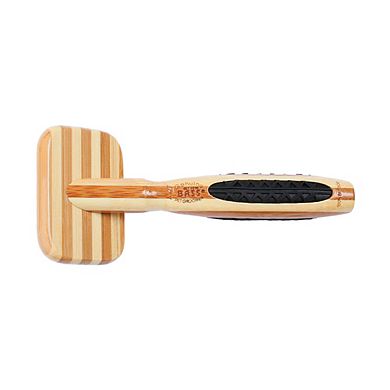 Bass Pet Brushes De-matting 100% Premium Alloy Pin Soft Pure Wood Handle Extra Small Slicker Style