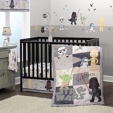 Lambs & Ivy Star Wars Classic Window Valance - Yoda/darth Vader/r2-d2/c-3po