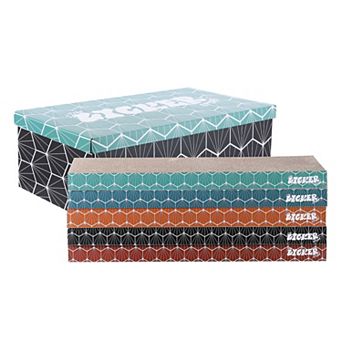 Naomi 17" Modern Cardboard Reversible Cat Scratcher Pad In Box With Catnip