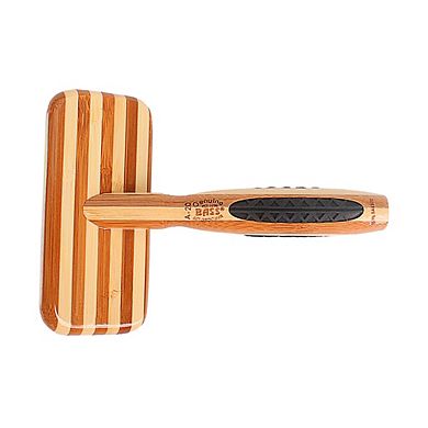 Bass Pet Brushes De-matting With 100% Premium Alloy Pin Firm Pure Wood Handle Medium Slicker Style