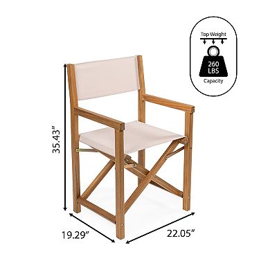 Classic Vintage Outdoor Acacia Wood Folding Director Chair