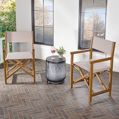 Classic Vintage Outdoor Acacia Wood Folding Director Chair