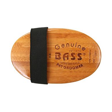 Bass Pet Brushes Style & Detangle With 100% Premium Alloy Pin Pure Wood Handle Palm Style
