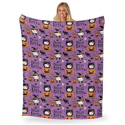 Hello Kitty Halloween top Blanket/Throw