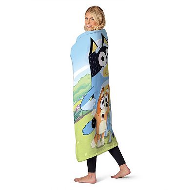 Bluey Family Garden Silk Touch Throw Blanket