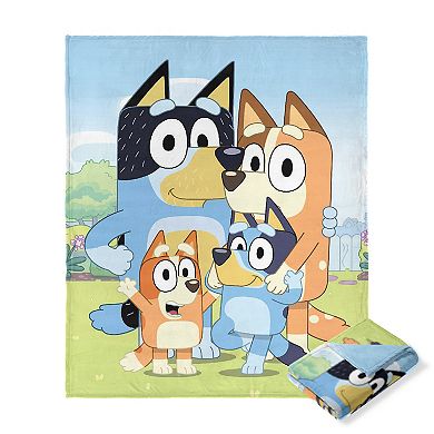 Bluey Family Garden Silk Touch Throw Blanket