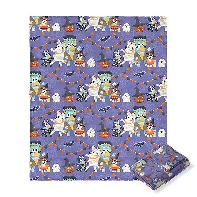 Bluey Halloween Heelers Silk Touch Throw Blanket
