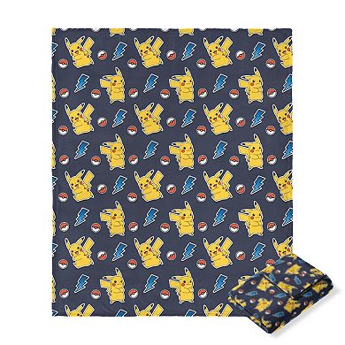 Pokemon Lightning Chase Silk Touch Throw Blanket