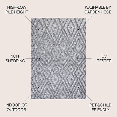 Balansat Moroccan Diamond Indoor/outdoor Area Rug