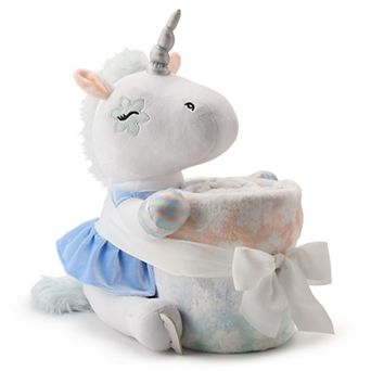 The Big One Kids™ White Unicorn Buddy & Throw