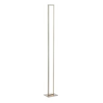 Johan 59.5" Modern Minimalist Aluminum Integrated Tower Led Floor Lamp, Nickel