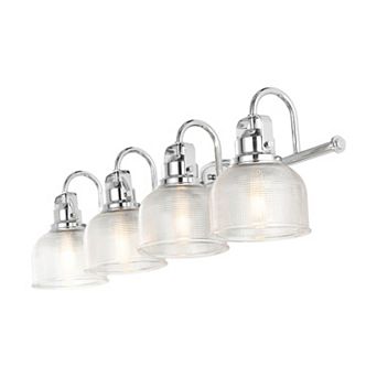 Virginia 30" 4-light Metal/glass Led Vanity Light, Chrome