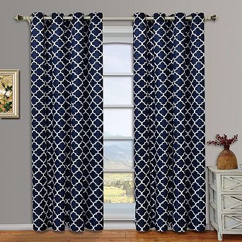 Meridian Room Darkening Thermal Insulated Curtain Pair (set Of 2 Panels)