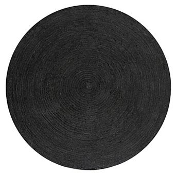 Zara Braided Coastal Cottage Round Jute Area Rug