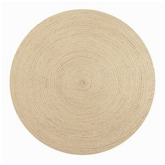 Zara Braided Coastal Cottage Round Jute Area Rug