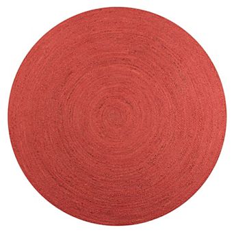 Zara Braided Coastal Cottage Round Jute Area Rug
