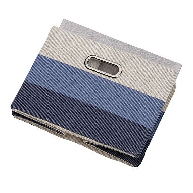 Lambs & Ivy Blue Ombre Foldable/collapsible Storage Bin/basket