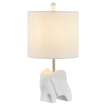 Koda 17.5" Eclectic Southwestern Resin/iron Elephant Led Kids' Table Lamp, Yellow