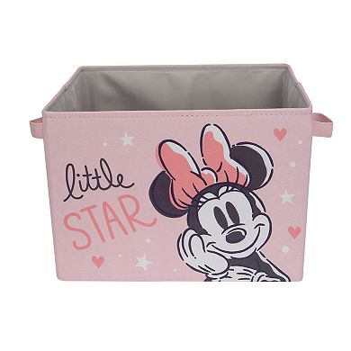 Lambs & Ivy Disney Baby Minnie Mouse Pink Foldable Storage Basket/container/bin
