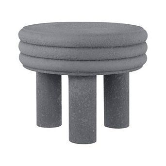 Rashida 17.75" Contemporary Minimalist Curvy High Accent Table