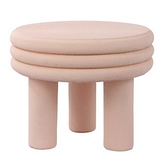 Rashida 17.75" Contemporary Minimalist Curvy High Accent Table