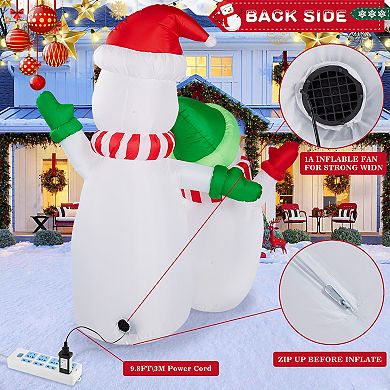 6ft Christmas Inflatables Snowman Blow Up Yard Decorations