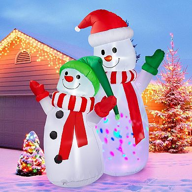 6ft Christmas Inflatables Snowman Blow Up Yard Decorations