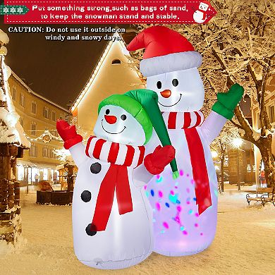 6ft Christmas Inflatables Snowman Blow Up Yard Decorations