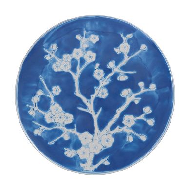 Cherry Blossom 17.75" Ceramic Garden Stool