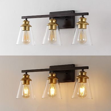 Arlo 22.88" 3-light Vintage Classic Vanity Light With Bathroom Hardware Accessory Set (5-piece)