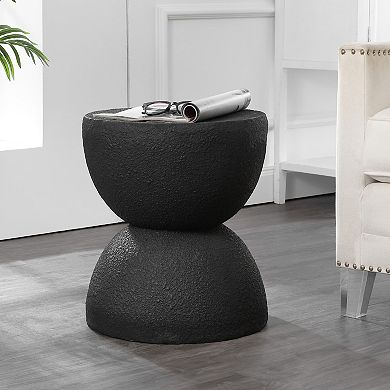 Greta 18" Mid-century Modern Drum Accent Table