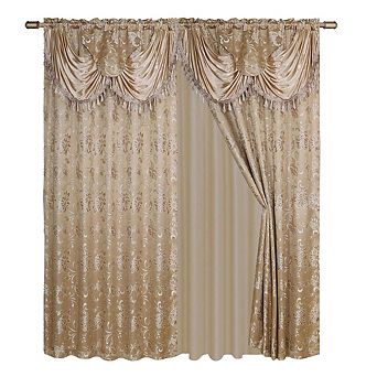 Clayton 2 Pack Double Panel Modern Energy Saving Grommet Curtain Panels