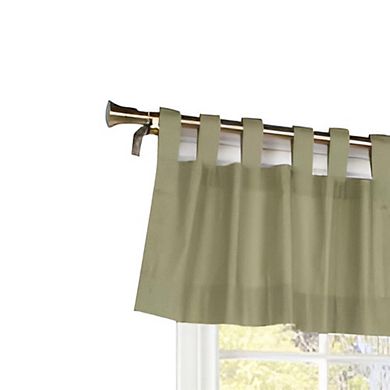Commonwealth Weather Insulated Cotton Fabric Tab Window Valance