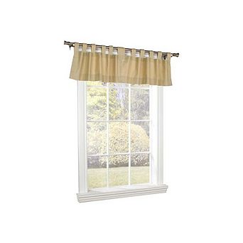 Commonwealth Weather Insulated Cotton Fabric Tab Window Valance