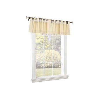 Commonwealth Weather Insulated Cotton Fabric Tab Window Valance