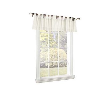 Commonwealth Weather Insulated Cotton Fabric Tab Window Valance