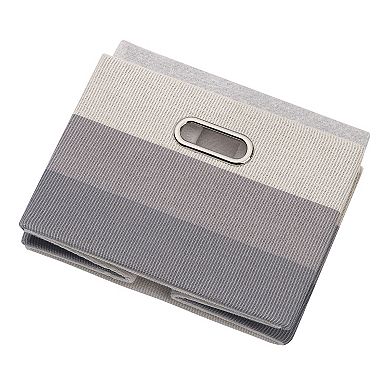 Lambs & Ivy Gray Ombre Foldable/collapsible Storage Bin/basket