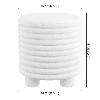 Evans 18" Minimalist Modern 3-legged Drum Accent Table