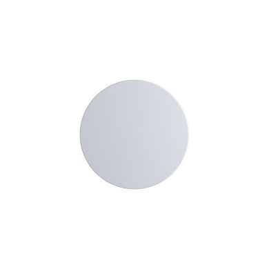 Spiroa 30" Modern Industrial Metal Backless Circular Bar Stool, White Seat With Gold Frame