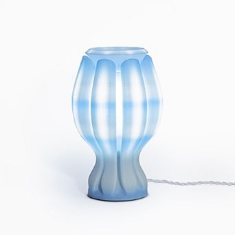 Flower 13" Tropical Coastal Plant-based Pla 3d Printed Dimmable Led Table Lamp, White