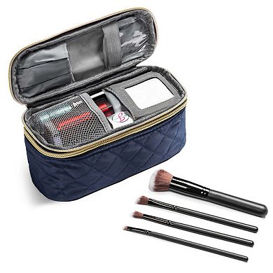 Ms. Jetsetter Travel Makeup Case With Travel-sized Makeup Brushes Travel Accessories