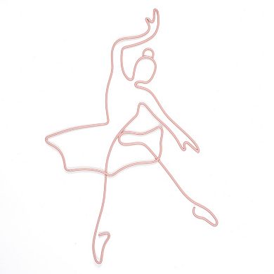 Lambs & Ivy Ballerina Baby 2-piece Pink Ballet Dancers Wire Wall Decor