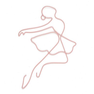 Lambs & Ivy Ballerina Baby 2-piece Pink Ballet Dancers Wire Wall Decor