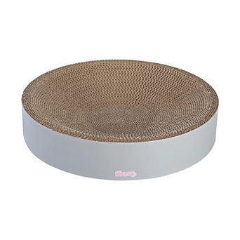 Nelson Modern Cardboard Round Bowl Cat Scratcher with Catnip