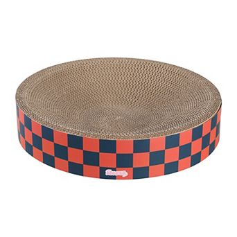 Nelson Modern Cardboard Round Bowl Cat Scratcher with Catnip