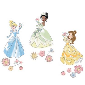 Lambs & Ivy Disney Princesses Wall Decals/stickers - Belle/tiana/cinderella