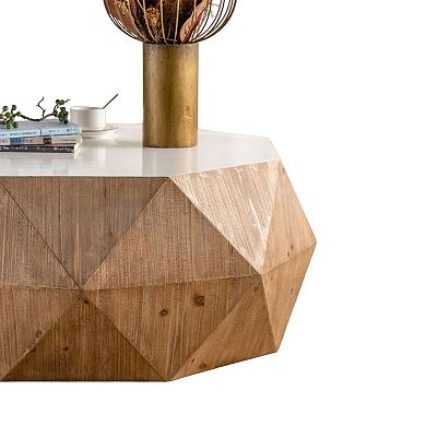 F.C Design Three-Dimensional Embossed Pattern Design Coffee Table