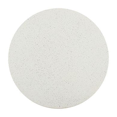 Hollie 18" Minimalist Modern Drum Accent Table Pedestal